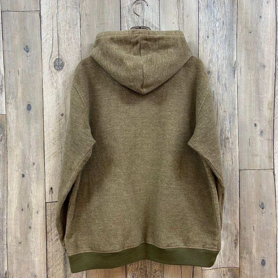 MOTIVE モーティブ 裏起毛 無地 スウェット ジップ パーカー L