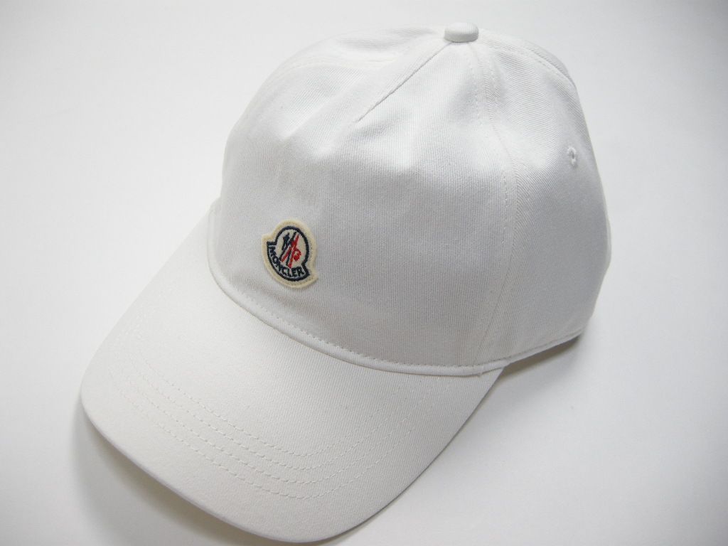 □新品 本物□モンクレール ベースボールキャップ BB CAP 帽子 白 メンズ-