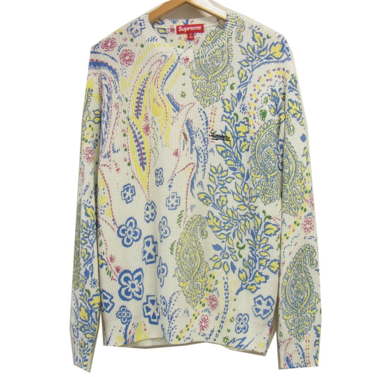 美品 即完品 24SS☆Supreme シュプリーム Printed Paisley Sweater 