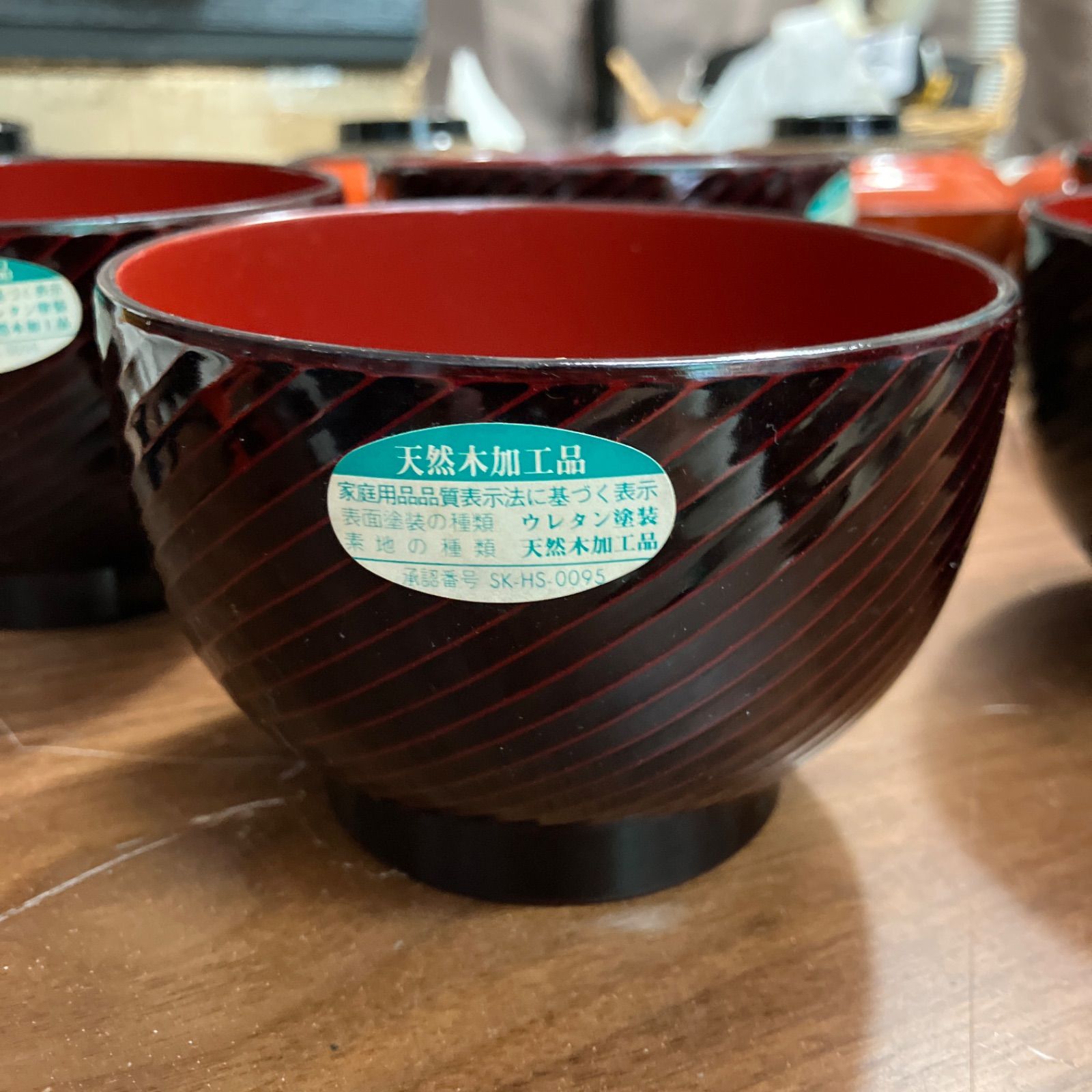 高級漆器 蓋付き汁椀 各5客セット 茶碗 吸椀 金彩 煮物椀 茶托