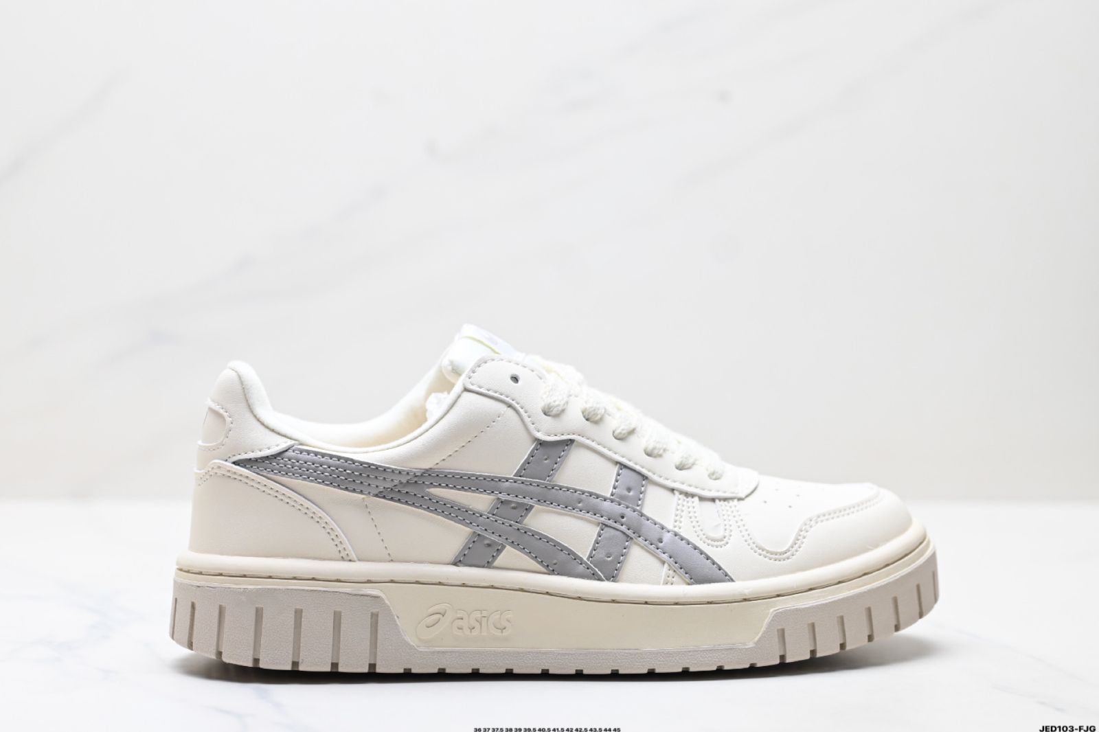 今日 Asics Court Mz アサヒクラブ 軟質牛サイドレザーアッパー ニュートラルカレッジシリーズ ロートップ レトロ 厚底 ハイトアップ レジャー スポーツ スニーカー-WTO輸入4