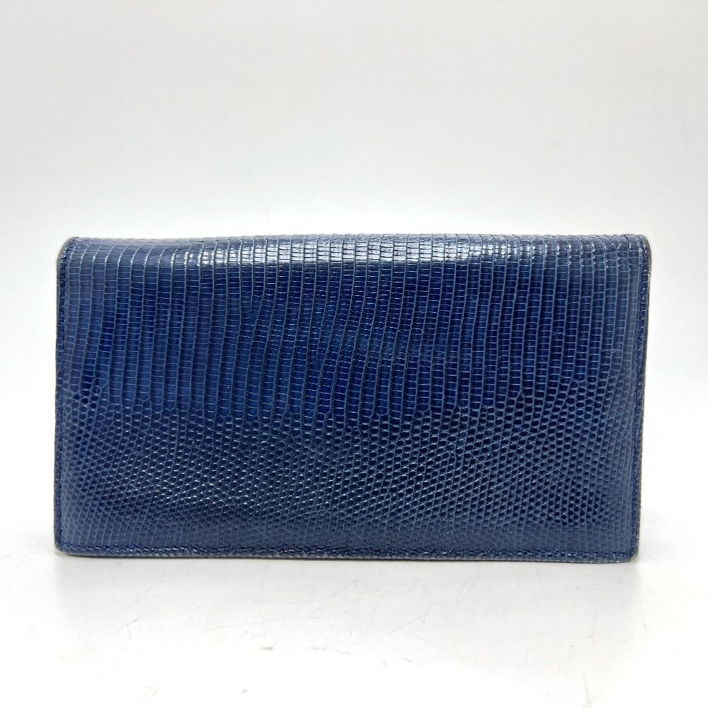 BVLGARI ブルガリ 長財布 ロゴ MDF19284398 リザード ブルー - メルカリ
