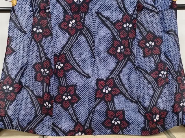 有松鳴海絞り 草花文