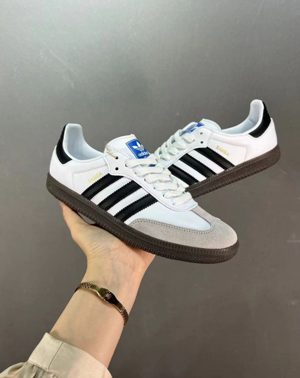 新品 Adidas Originals Samba white 箱付