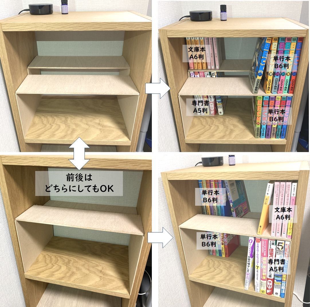 コの字棚 1セット （高さ2段サイズ） 無印良品スタッキング