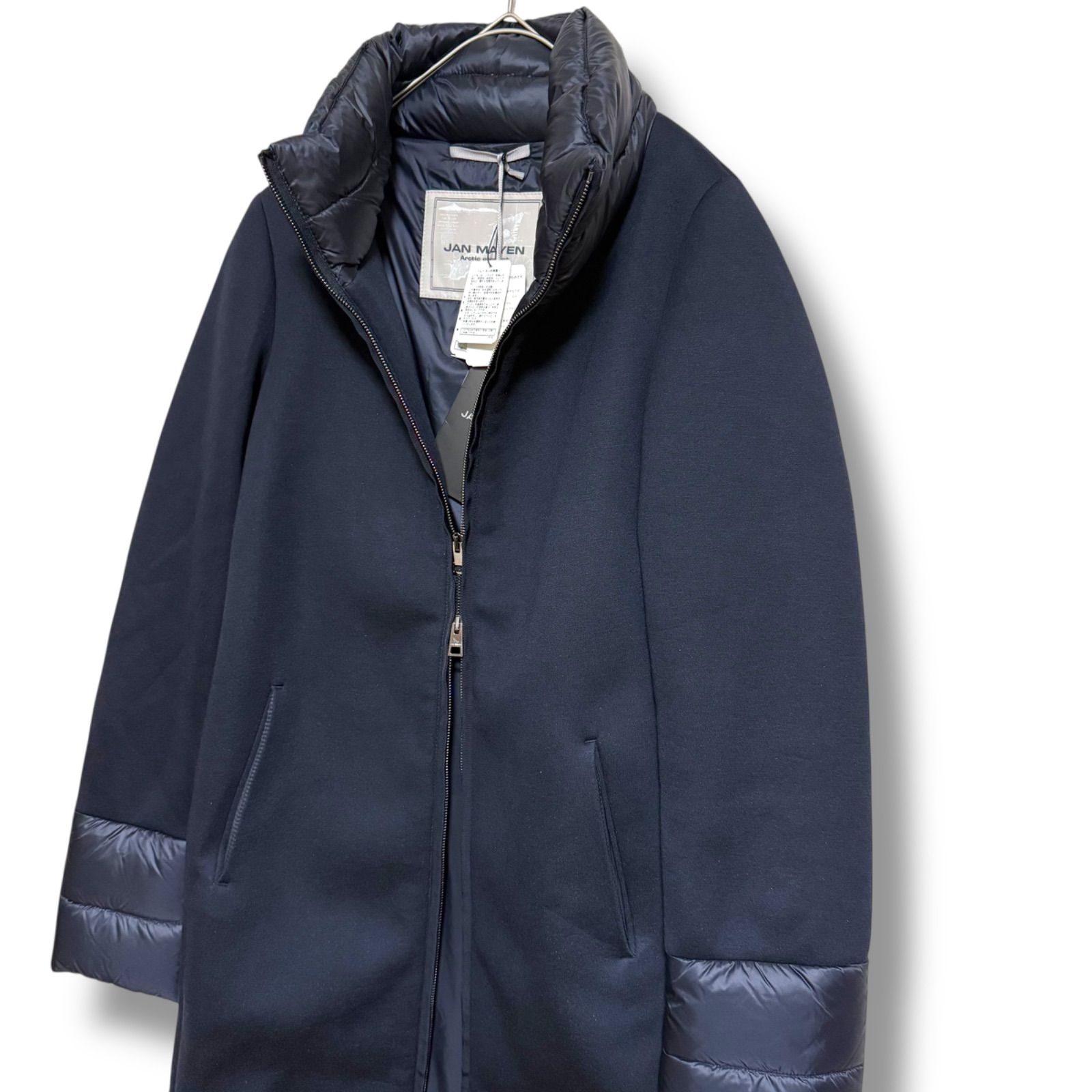 JAN MAYEN　ムーレー系列　ダウンコート　フード取り外し　切り替え　ウール JAN MAYEN ムーレー系列 ダウンコート フード取り外し 切り替え ウール