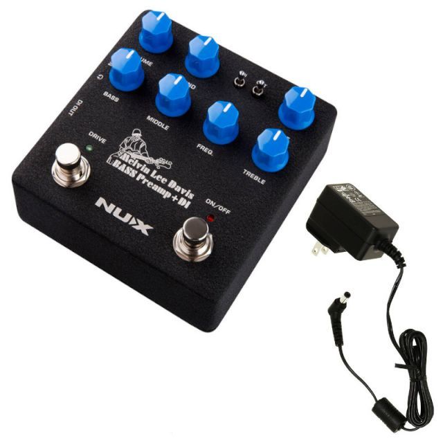 純正アダプター セット NUX MLD Bass Preamp DI NBP-5 ニューエックス プリアンプ NUX ACD-006A 9V ACアダプター