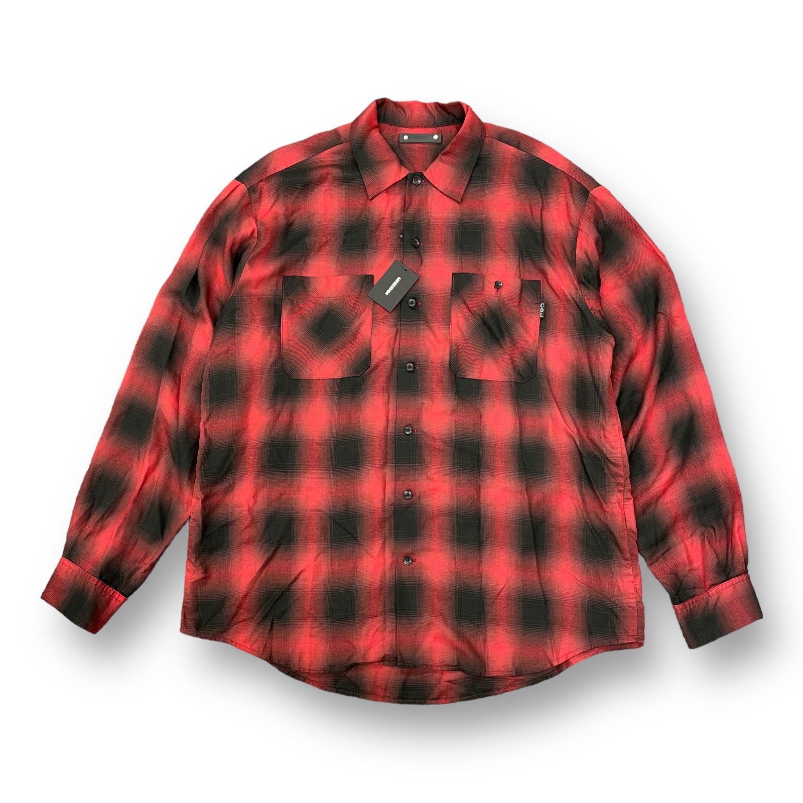 MINEDENIM×CDL Rayon Ombre Check Workシャツ