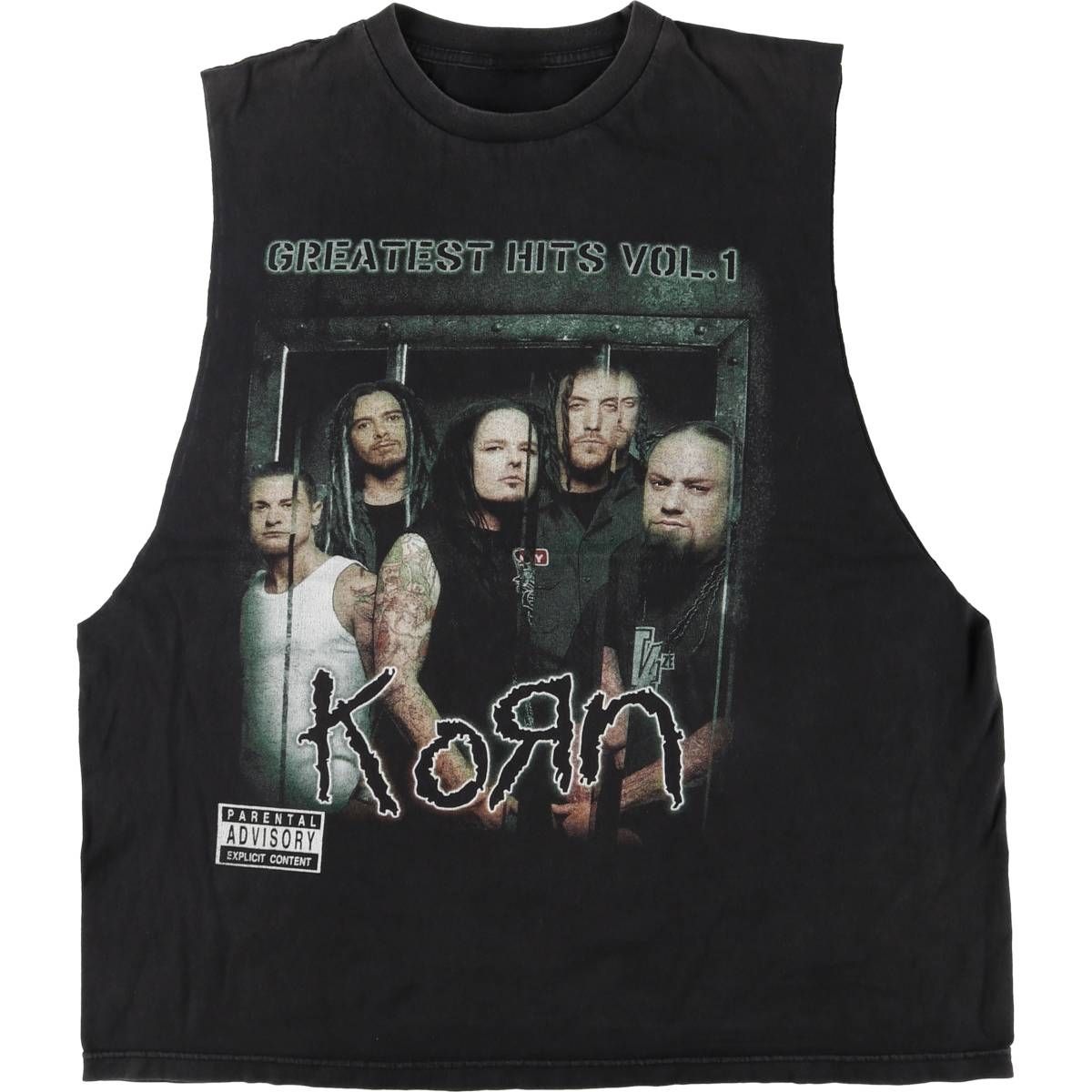 古着 KORN コーン カットオフ バンドTシャツ バンT メンズXL相当