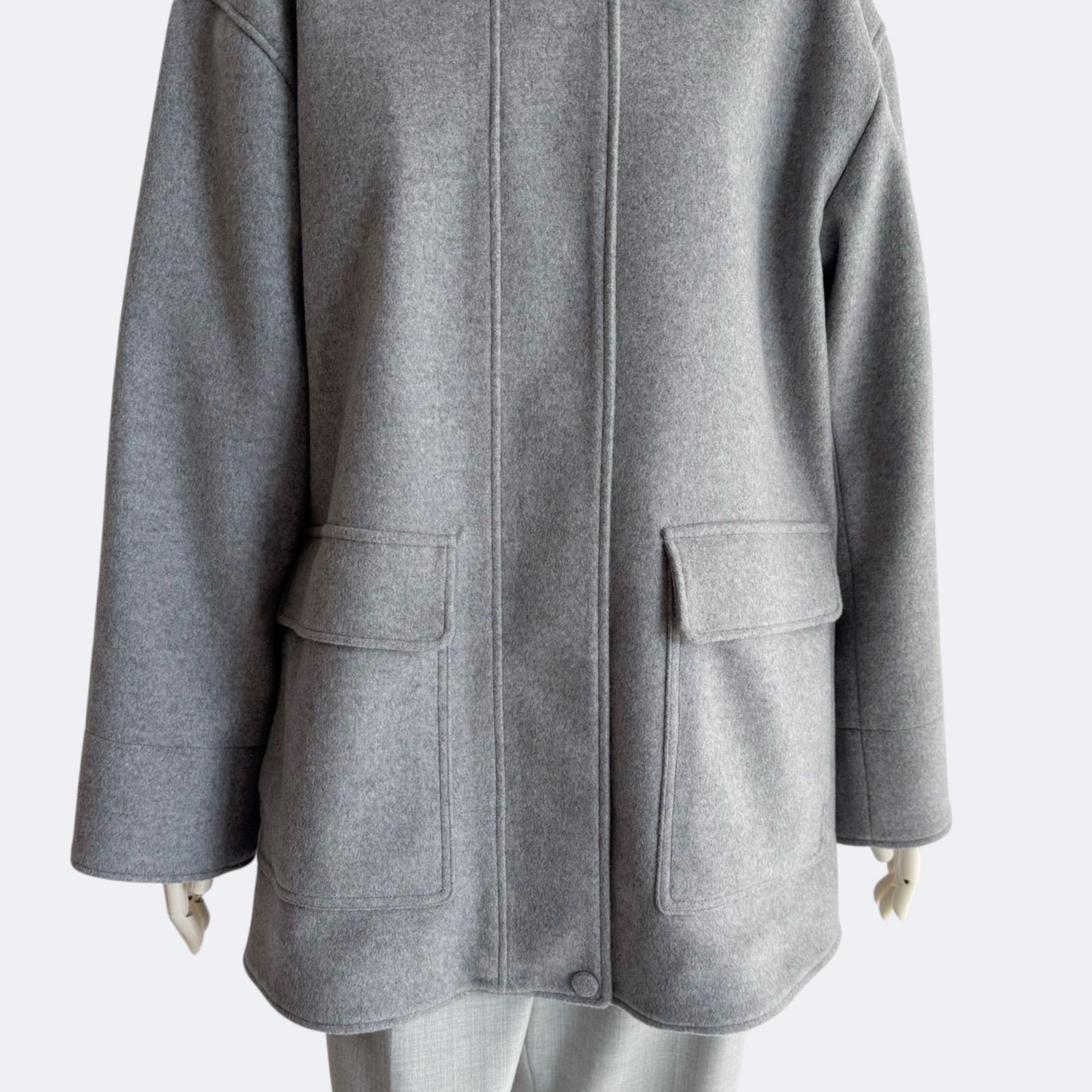 Theory セオリー ショートコート グレー レディース ジャケット ウール