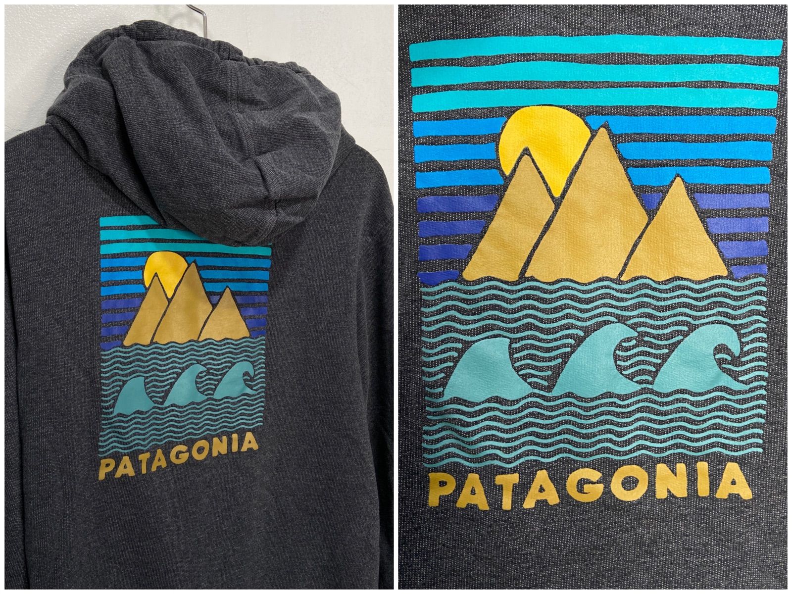 ☆patagonia☆パタゴニア☆バックプリントジップパーカー