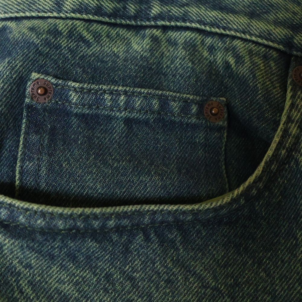 SUPREME (シュプリーム) 23SS Regular Jean Overdyed Green