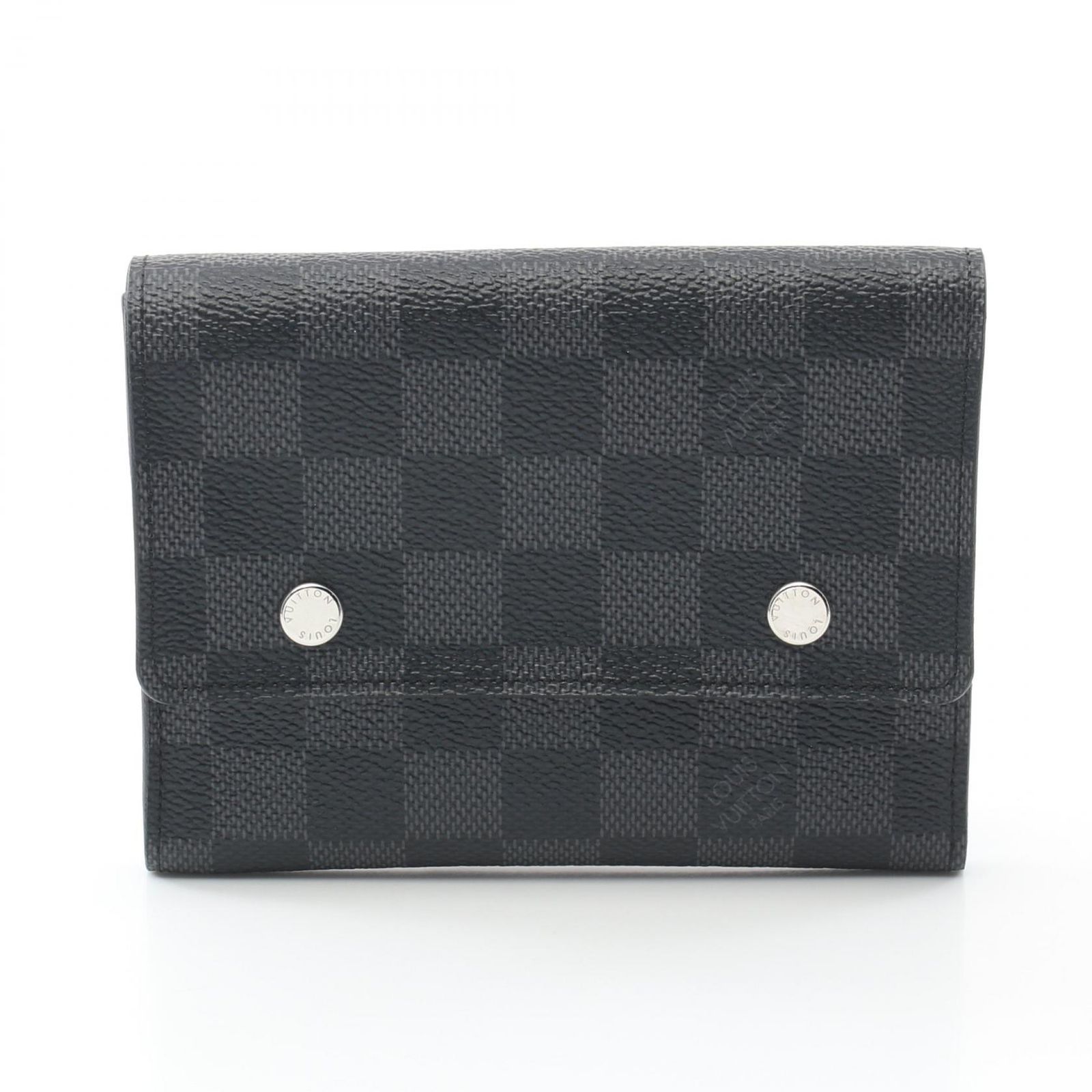 ルイ ヴィトン LOUIS VUITTON 二つ折り財布 ポルトフォイユ コンパクト モデュラブル ダミエグラフィット N63083 PVCコーティングキャンバス ポルトフォイユ コンパクト モデュラブル メンズ Used A