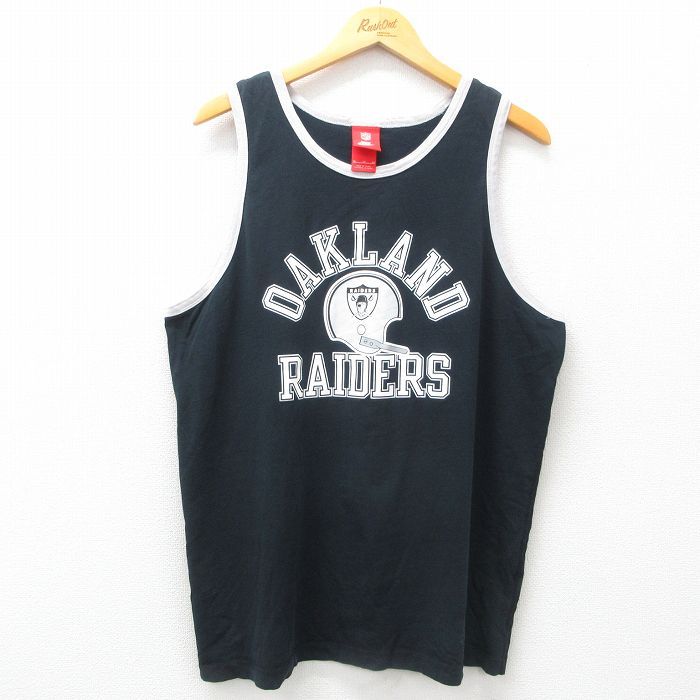 XL/古着 ナイキ NIKE タンクトップ メンズ NFL オークランドレイダース 