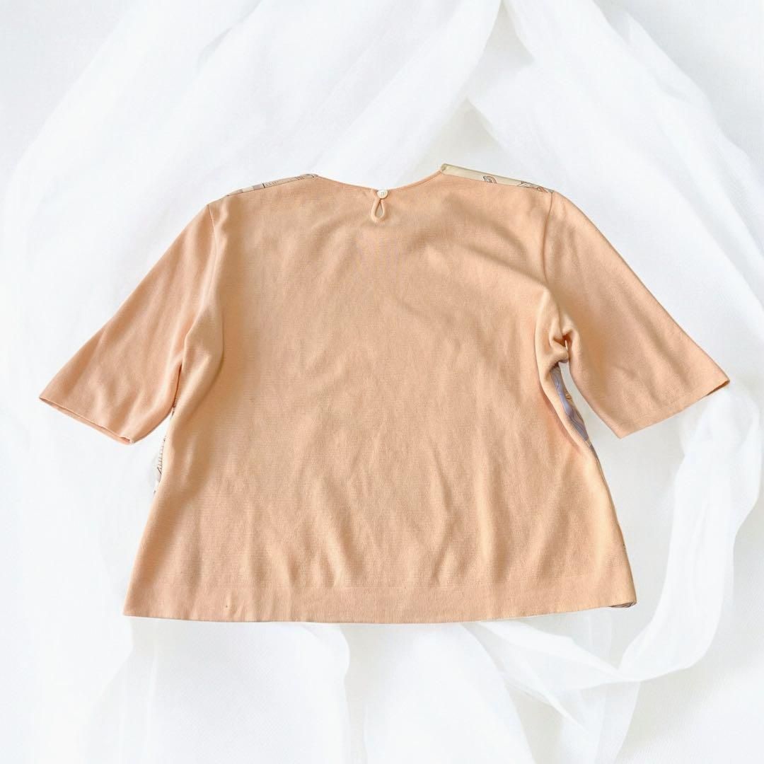 エルメス 海の仲間達 マルジェラ期 絹 半袖 ニットL レディース トップス