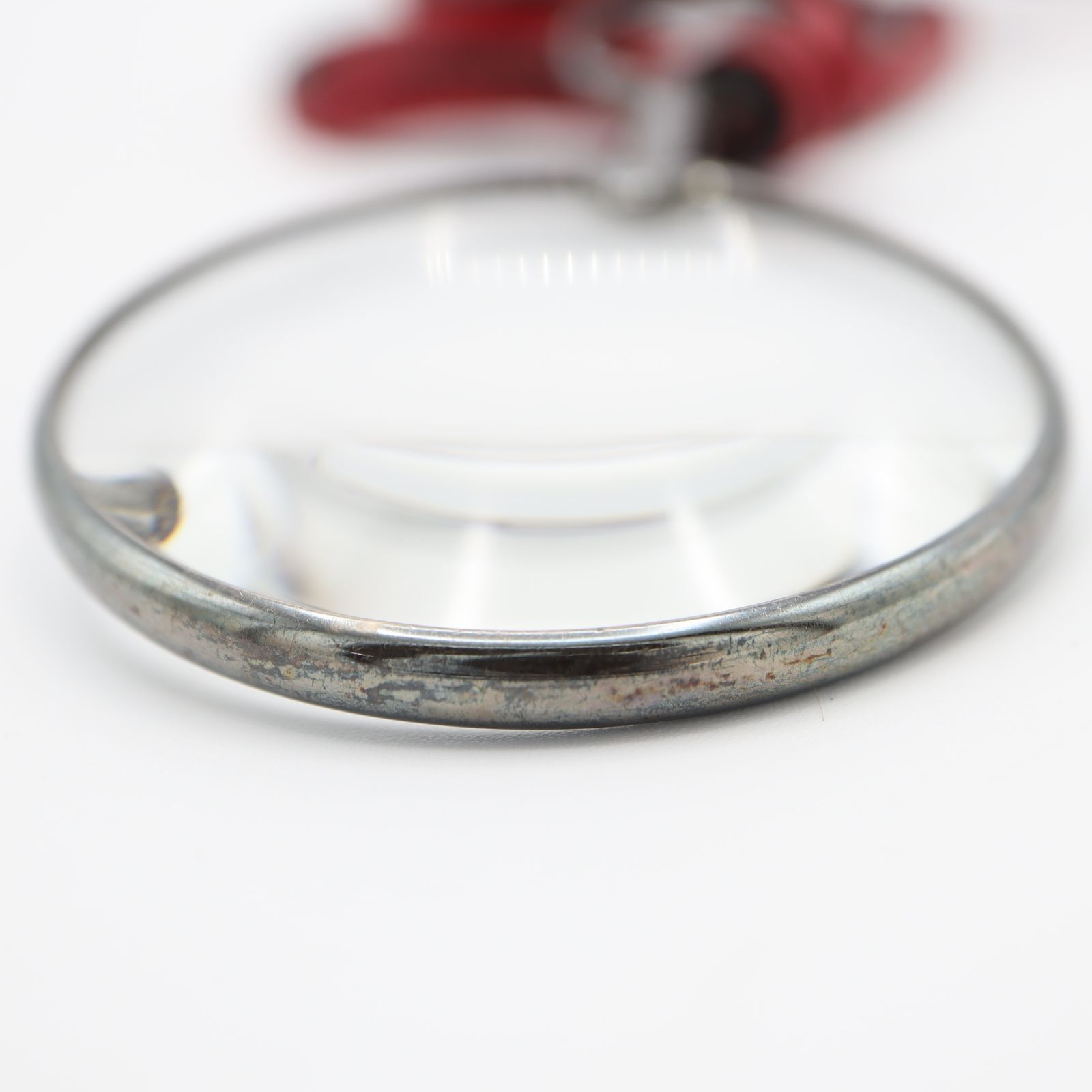 良好品 HERMES エルメス ルーペ ネックレス レザー 金属素材 HERMES