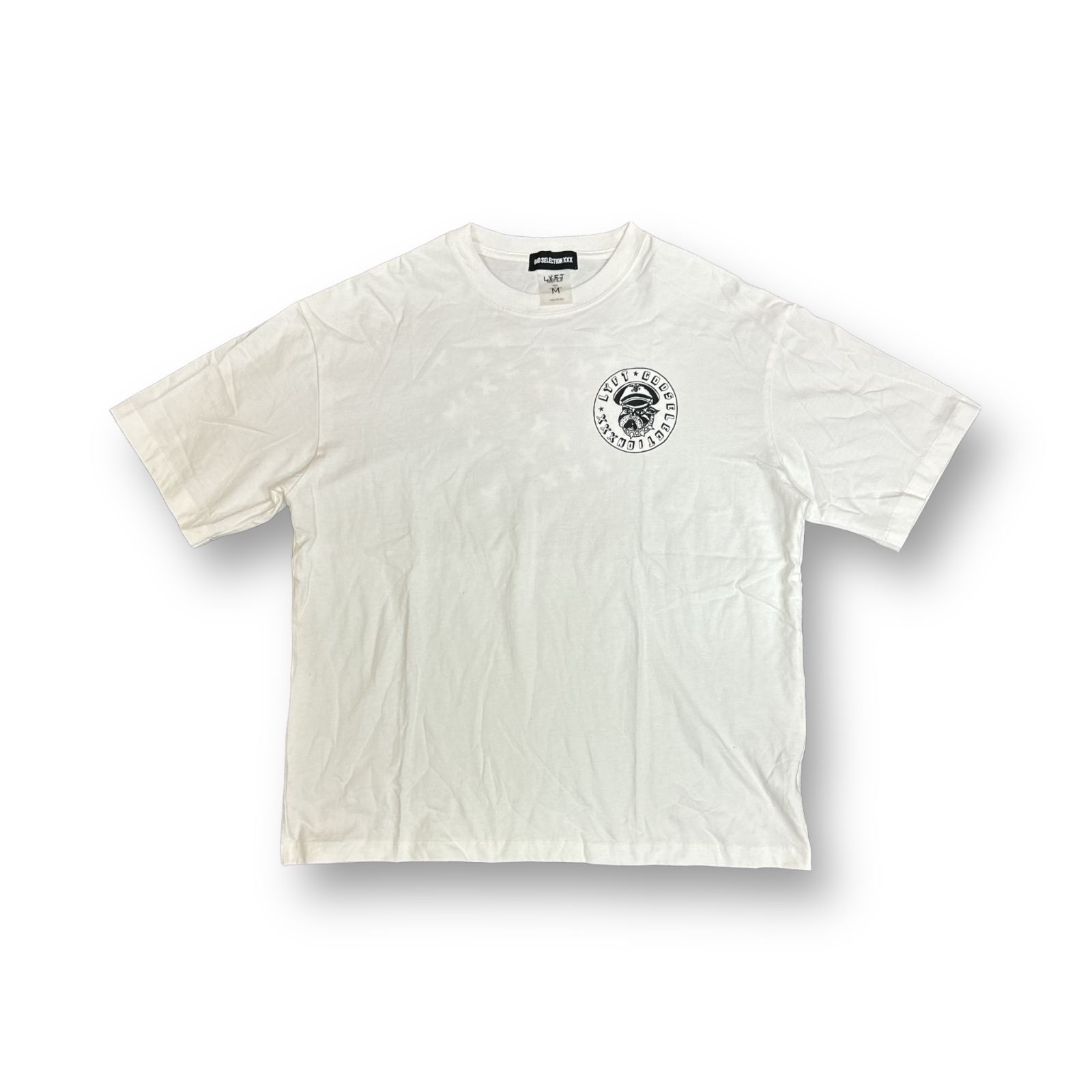 即完売品]Lyft × xxx Tシャツ M ホワイト LYFT × GOD SELECTION XXX Big
