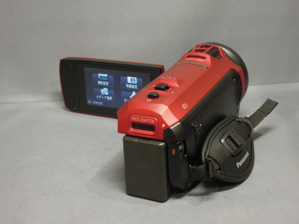 パナソニック ビデオカメラ HC-VX992MS レッド 4K ※欠品あり