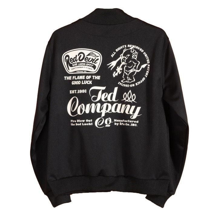 TEDMAN TED COMPANY ジャージ TJS-3600 ブラック エフ商会 テッドマン トラックジャケット
