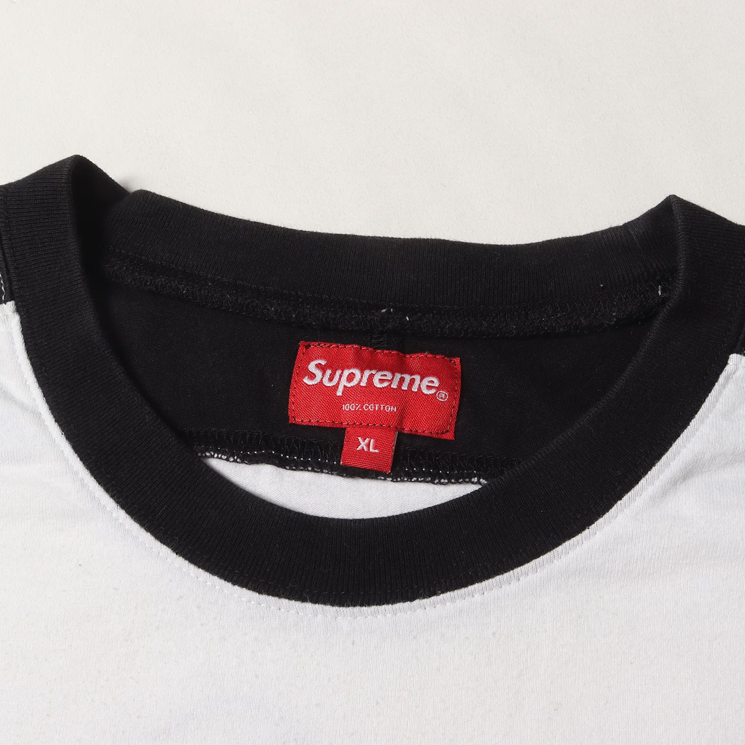 Supreme シュプリーム Tシャツ ホワイト×ブラック 白黒 サイズ