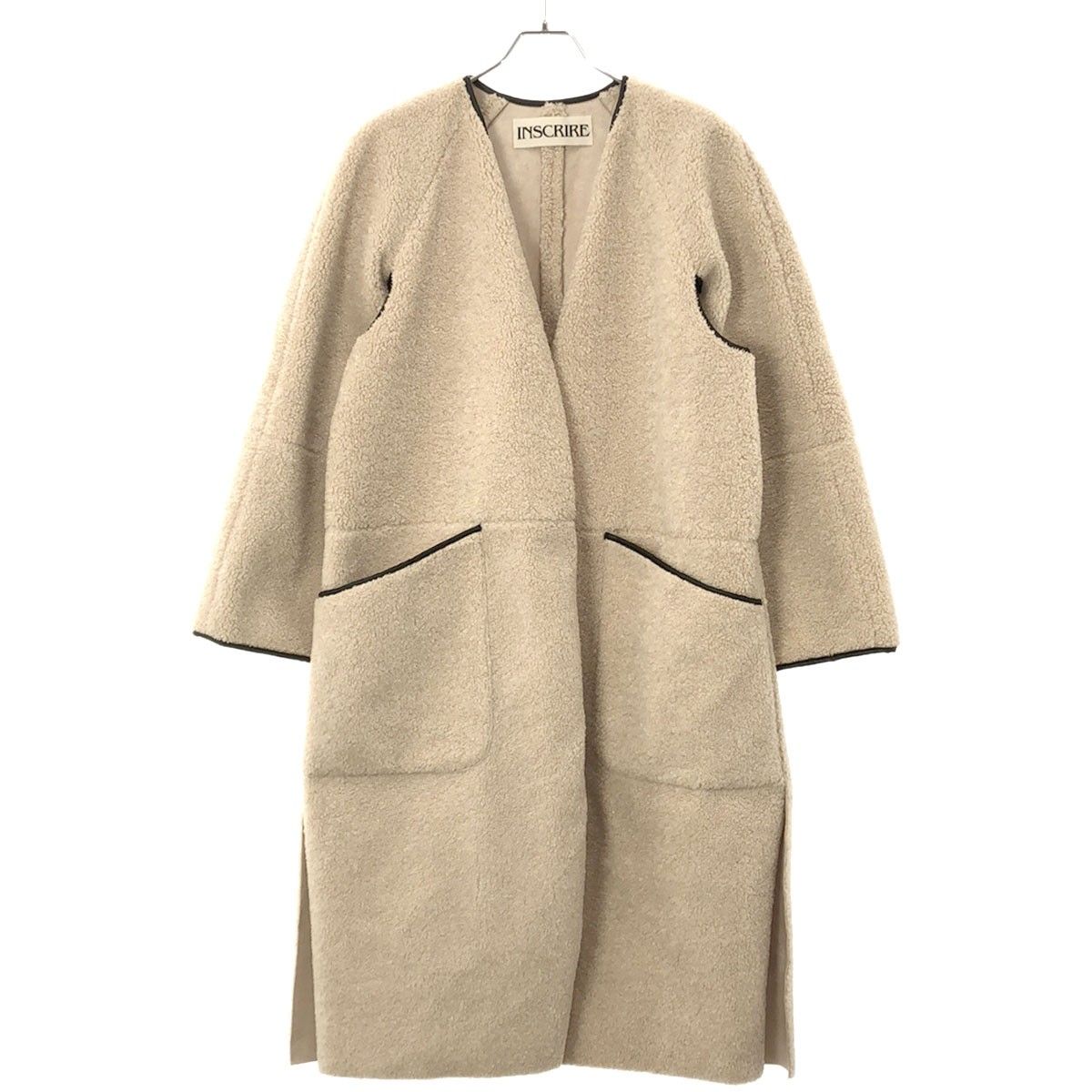 INSCRIRE アンスクリア 18AW Fake Mouton Liner Coat フェイクムートン