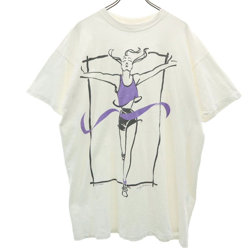 オニータ 90s USA製 オールド 半袖 Tシャツ XXXL ホワイト ONEITA ビッグサイズ メンズ 古着 【240515】 メール便可