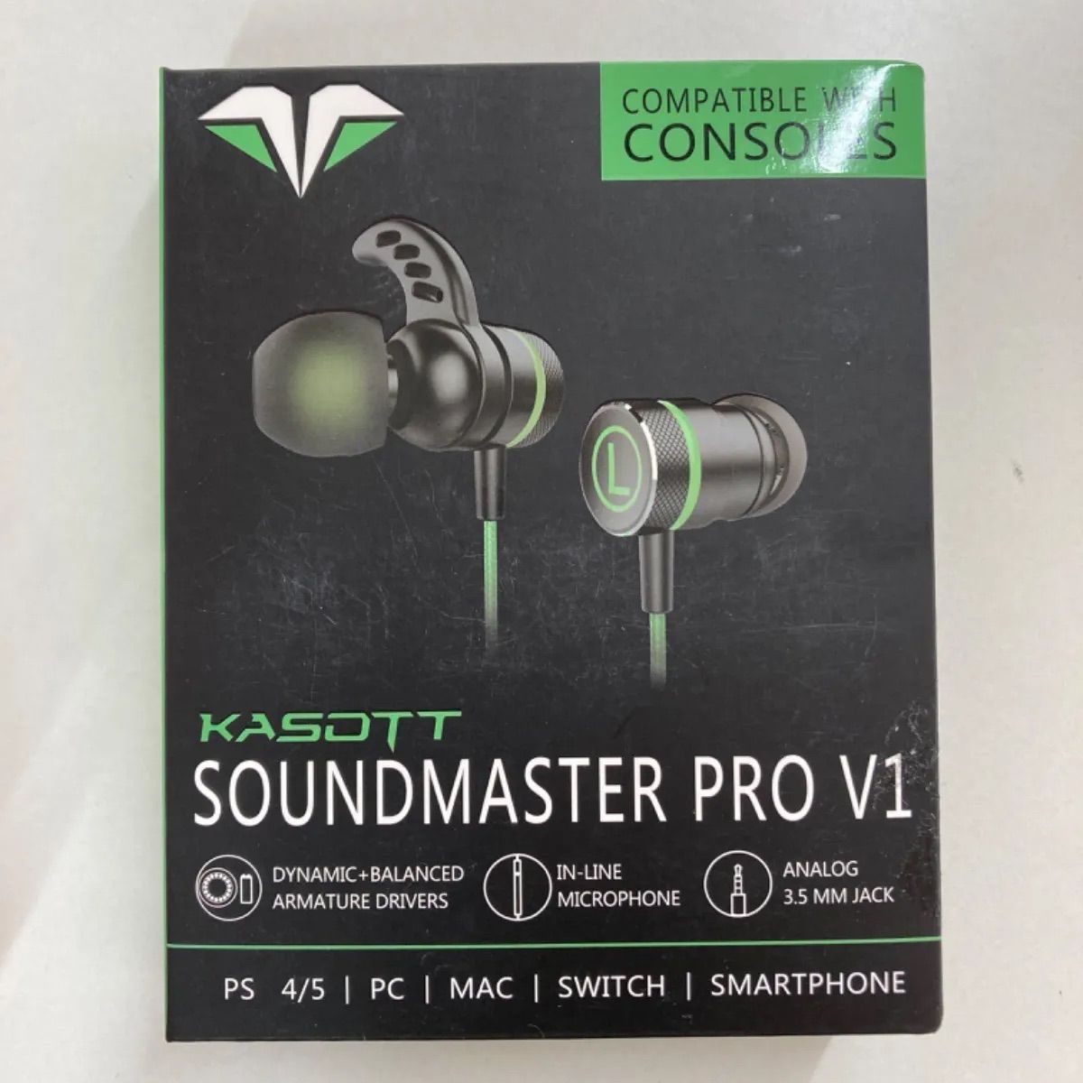 Kasott Soundmaster Pro V1 マイク付きゲーミングイヤホン【マイクミュート機能 】低音重視 メルカリShops
