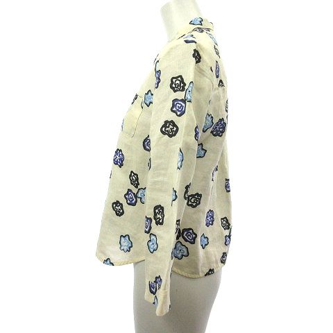 美品　MARNI マルニ　リネン　花柄　ブラウス　38 美品 MARNI マルニ リネン 花柄 ブラウス 38 - メルカリ