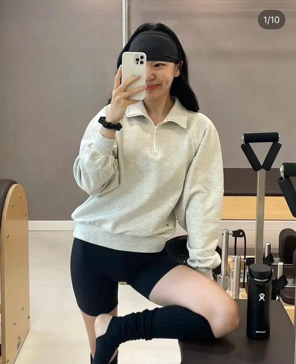 セリアンリヨン トレーナー オートミール Workout zip up MTM