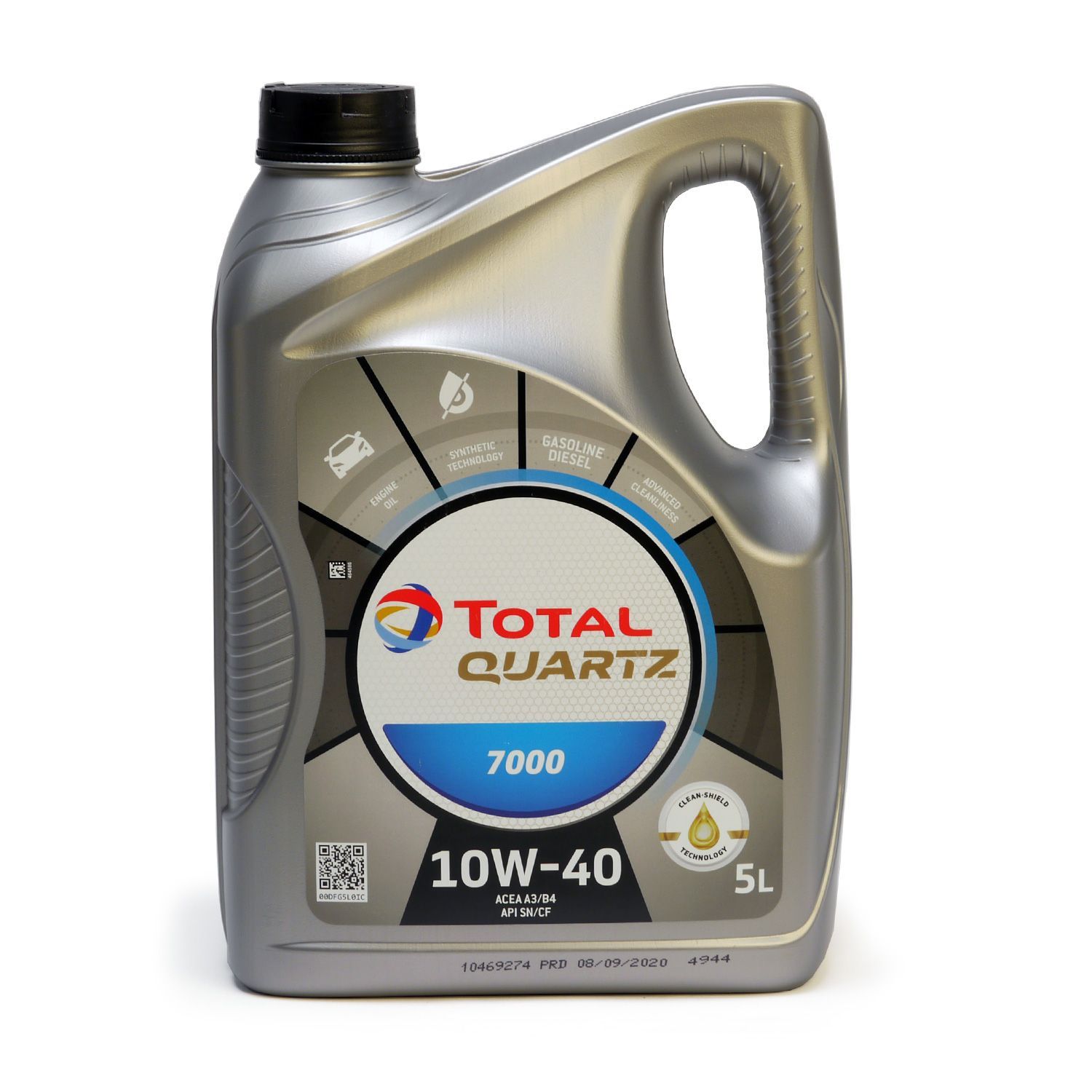 トタル TOTAL オイル QUARTZ 7000 10W-40 5L プジョー シトロエン フォルクスワーゲン メルセデス API CF SL