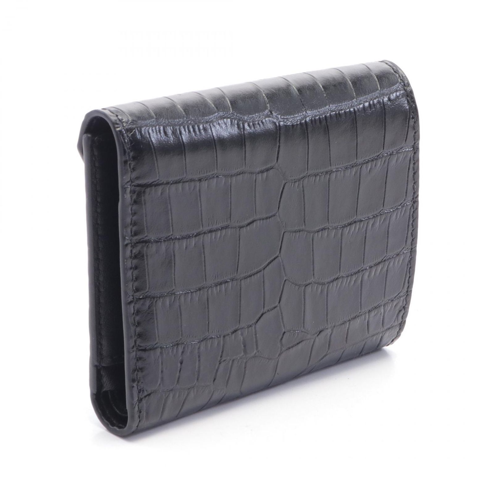 BALLY TILT COMPACT 三つ折り財布 型押しレザー BALLY TILT COMPACT 三つ折り財布 型押しレザー