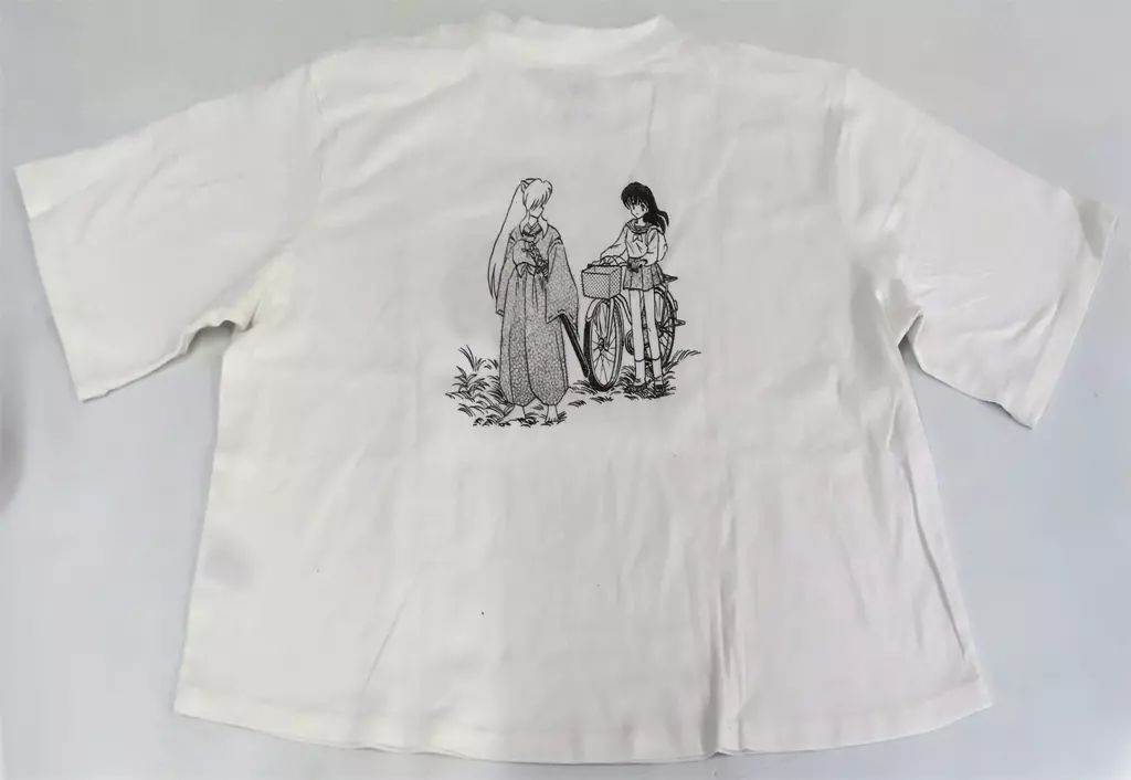 中古】Tシャツ てつのくるま フレアTシャツ ホワイト Lサイズ