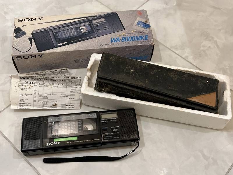 SONY WA-8000MKⅡ FM MW SW1-8 ステレオカセットコーダー 現状品