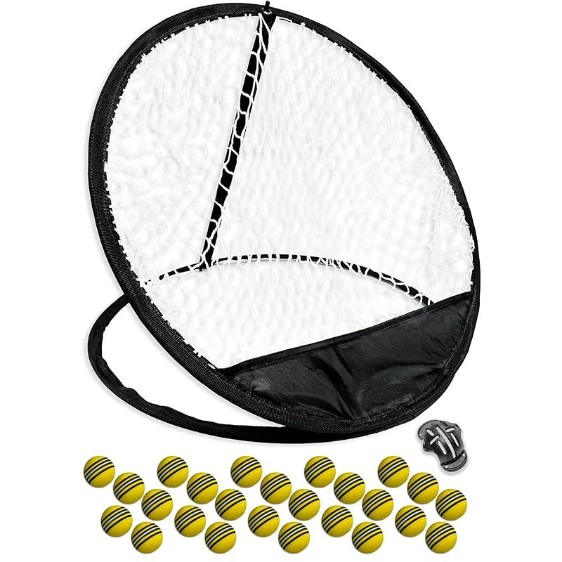 noyips ゴルフ アプローチ 練習 ネット ボール ２５個 セット シンプル 折り畳み 収納バッグ チッピング チップショット hibikurasu GOLF 0