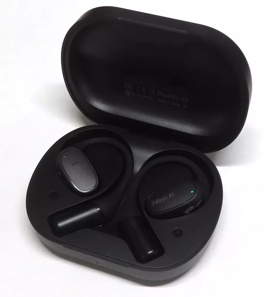 事務 デジタル文具 VTrans 7days AI AI翻訳イヤホン ブラック NWO-101