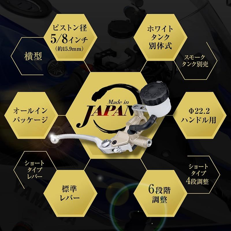 XJR400 ニッシン ブレーキマスターシリンダー 横型⁄タンク別体式 5⁄8