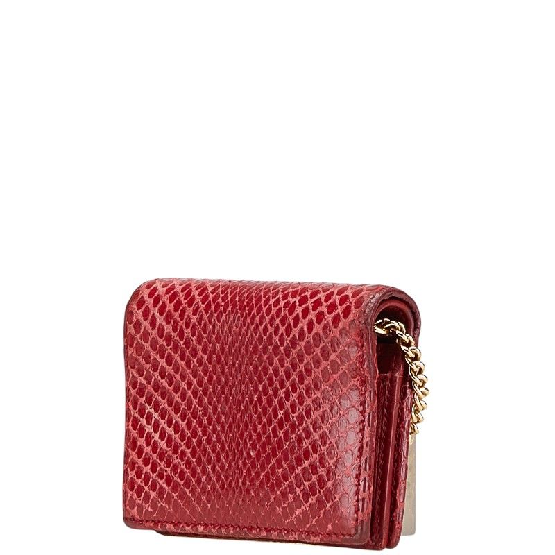 グッチ ズゥミ 二つ折り財布 ミニチェーンウォレット 570660 レッド  