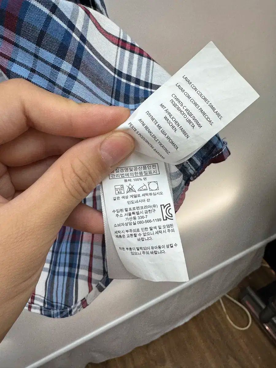ポロ Ralph Lauren(ラルフローレン) キッズ レディース チェック シャツ 半袖 m