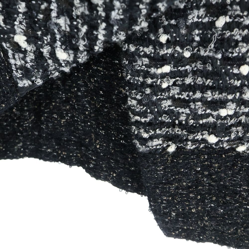 ココボタンツイードダブルブレストチェスターコート ジャケット