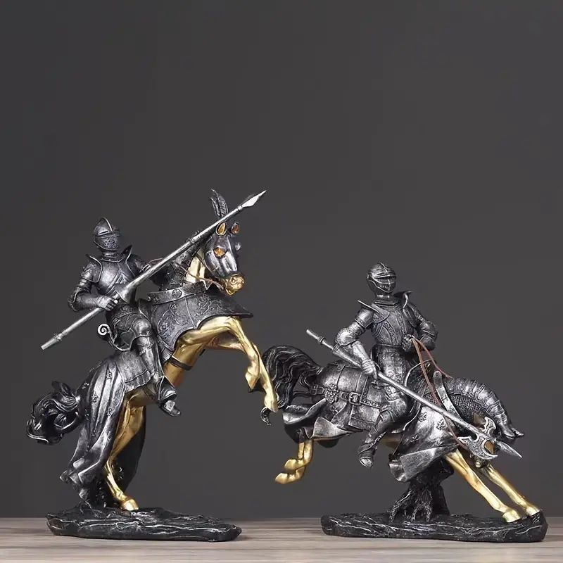 値下】北欧 リンズハンマル社 バイキング& 馬の置物 クリスタルガラス