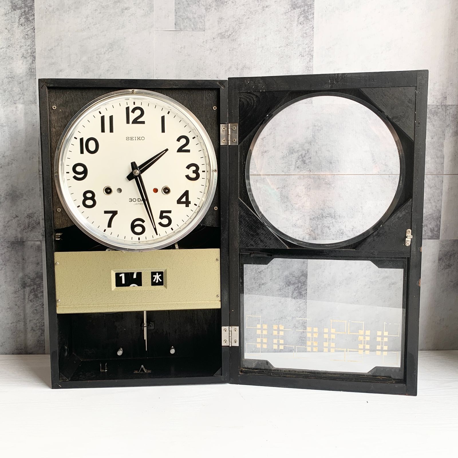 SEIKO セイコー 1ヵ月巻掛時計 4PC 431 アンティーク ヴィンテージ