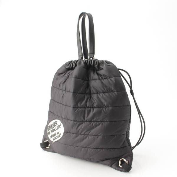 Moncler KINLY ナイロン 巾着 バックパック リュック バッグ モンクレール Moncler KINLY 巾着 バックパック リュック ブラック