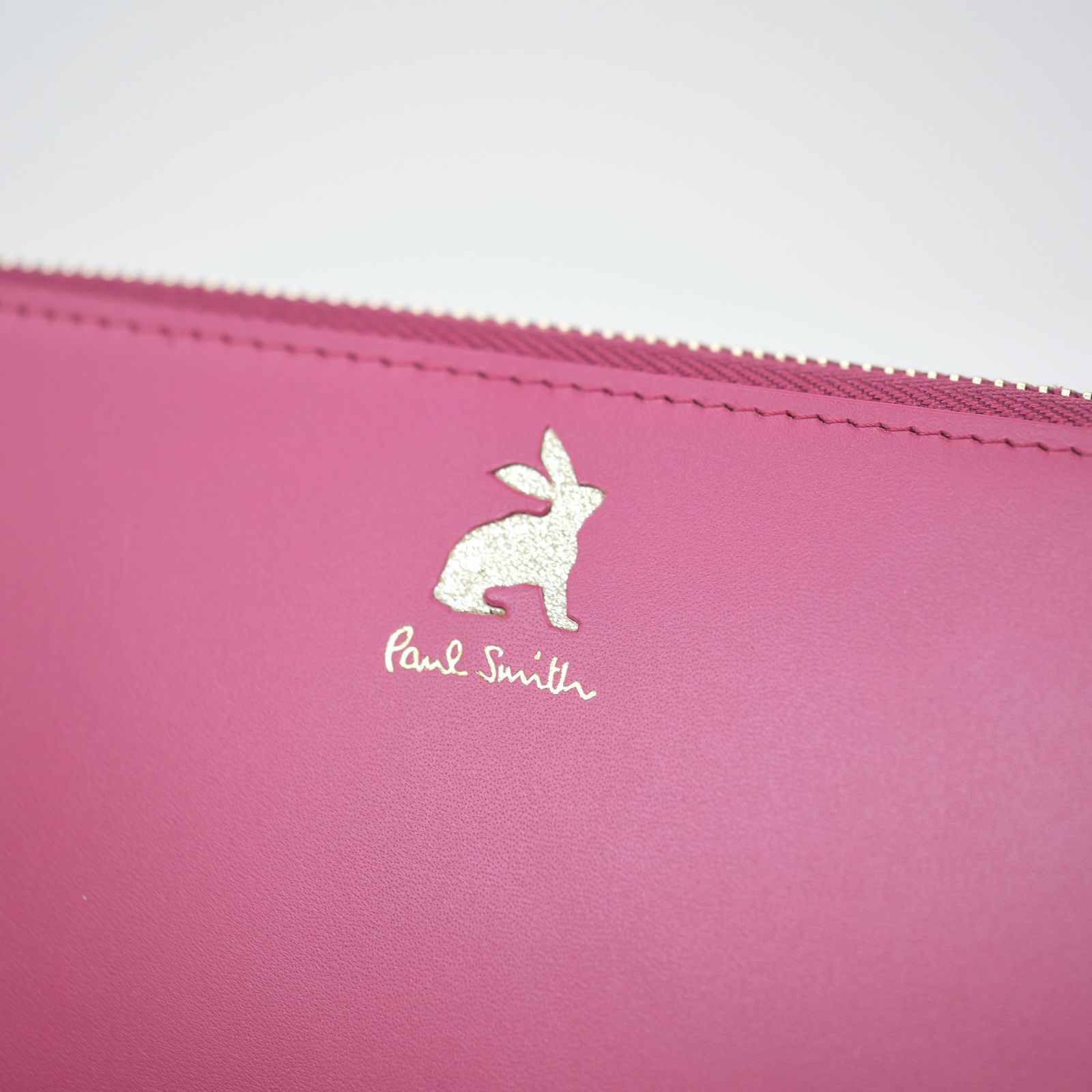 Paul Smith/ポール・スミス マーケトリーメタリックラビット レザー 長 