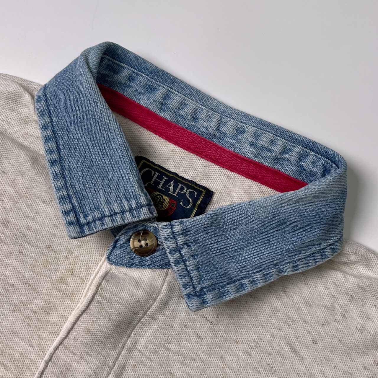 90s リネン混 CHAPS RALPH LAUREN チャップス ラルフローレン 切替 