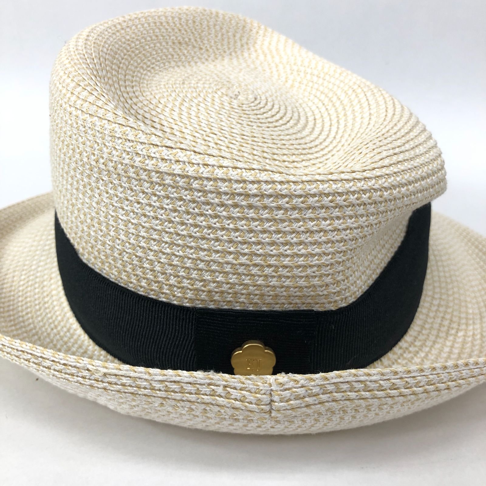 【上品】女優帽★Eric Javits　エリックジャビッツ　ニューヨーク　ハット エリック・ジャヴィッツ ハット（ERIC JAVITSエリックジャ
