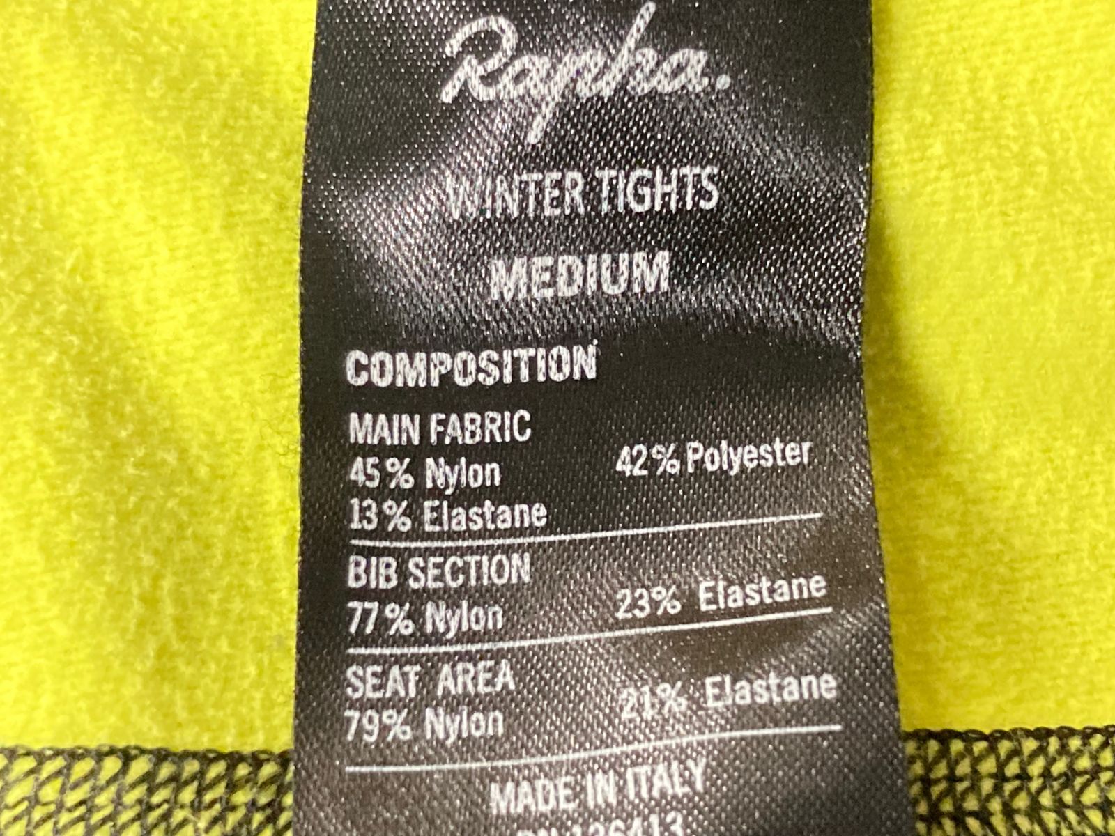 HZ357 ラファ Rapha ウィンタータイツ WINTER TIGHTS M 裏起毛 パット無し