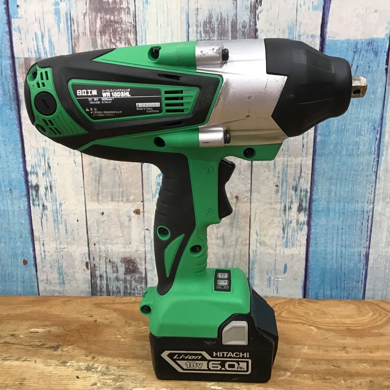 中古品】日立 18V コードレスインパクトレンチ WR18DSHL 中古品】日立 18V コードレスインパクトレンチ WR18DSHL