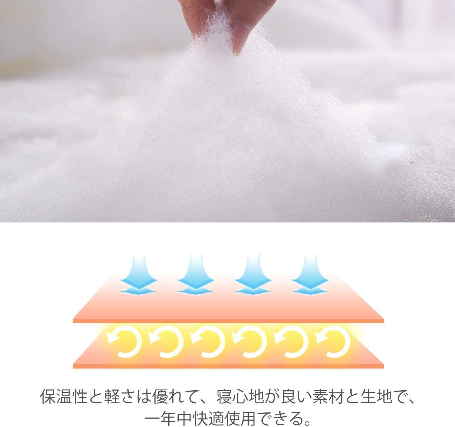 軽量 抗菌防臭 防ダニ 暖かい 通気性 洗える オールシーズン 軽量 抗菌防臭 防ダニ 暖かい 通気性 洗える オールシーズン