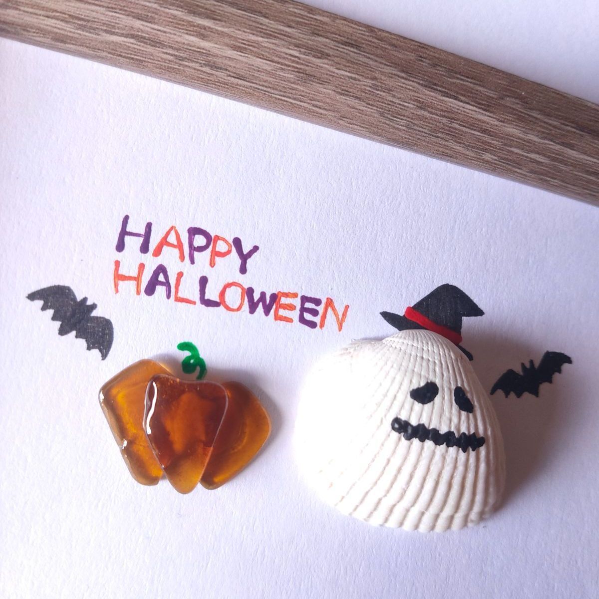 シーグラスアート❁Happy Halloween 2025❁ シーグラスアート❁Happy Halloween 2025❁