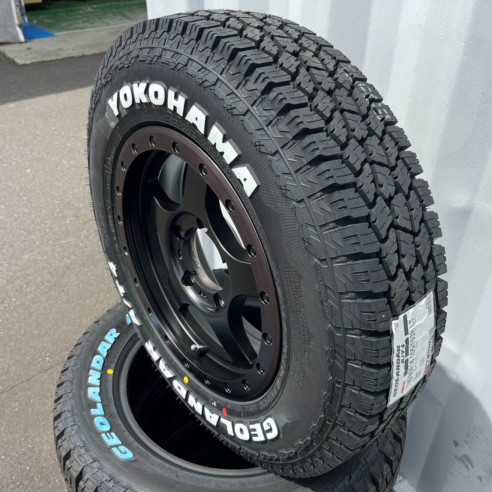 訳あり ジムニー JB64 JB23 タイヤホイール YOKOHAMA ヨコハマ ジオランダー AT4 G018 185/85R16 ホワイトレター  16インチ BDX05 ４本セット サマータイヤ 夏タイヤ - メルカリ